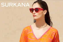 Laden Sie das Bild in den Galerie-Viewer, SURKANA rote Katzenaugen Damen Sonnenbrille