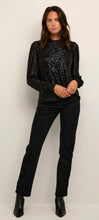 Laden Sie das Bild in den Galerie-Viewer, Schwarzes Paillettentop von KAFFE