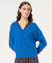 Laden Sie das Bild in den Galerie-Viewer, SURKANA Alpaka Pullover in Kleinblau