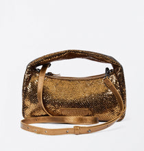 Laden Sie das Bild in den Galerie-Viewer, SURKANA Handtasche in Gold-Glitzer-Metallic