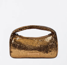 Laden Sie das Bild in den Galerie-Viewer, SURKANA Handtasche in Gold-Glitzer-Metallic