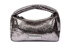 Laden Sie das Bild in den Galerie-Viewer, SURKANA Handtasche in Silber mit Glitzer-Metallic