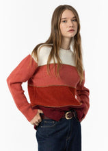 Laden Sie das Bild in den Galerie-Viewer, Tiffosi-Pullover mit Rost- und Goldbesatz