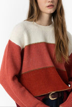 Laden Sie das Bild in den Galerie-Viewer, Tiffosi-Pullover mit Rost- und Goldbesatz