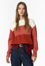 Laden Sie das Bild in den Galerie-Viewer, Tiffosi-Pullover mit Rost- und Goldbesatz