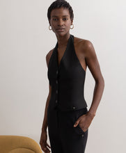 Laden Sie das Bild in den Galerie-Viewer, SURKANA Schwarze rückenfreie Weste/Jacke