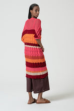 Charger l'image dans la galerie, Gilet long SURKANA en maille fushia orange