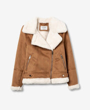 Laden Sie das Bild in den Galerie-Viewer, Veste Tiffosi en suédine camel Douceur,style et caractère