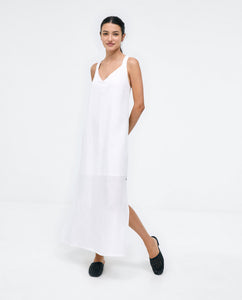 Robe longue Lin blanc SURKANA