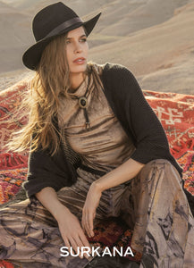 Pantalon Surkana velours marbré