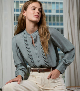 Chemise SURKANA bleu acier