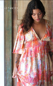 Robe longue Lara Ethnics Séraphine orange