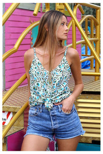 Top/ Débardeur SILOU Lara Ethnics Pop Blue